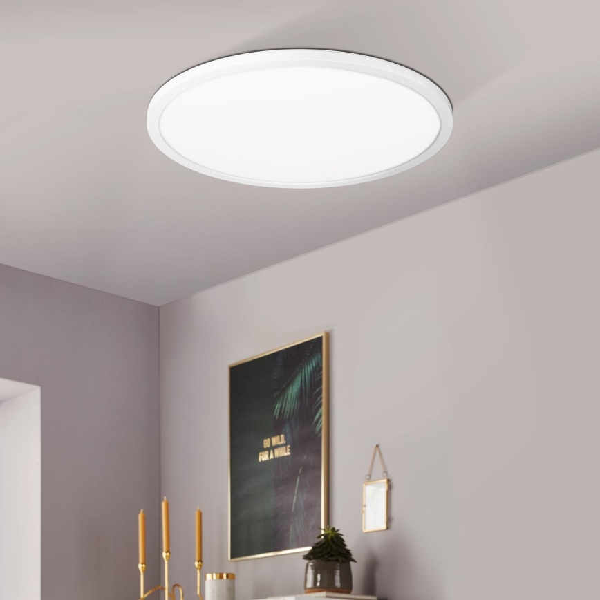Eglo 900086 - LED RGBW Zatemnitvena stropna svetilka ROVITO-Z LED/14,6W/230V 2700-6500K pr. 29,5 cm bela