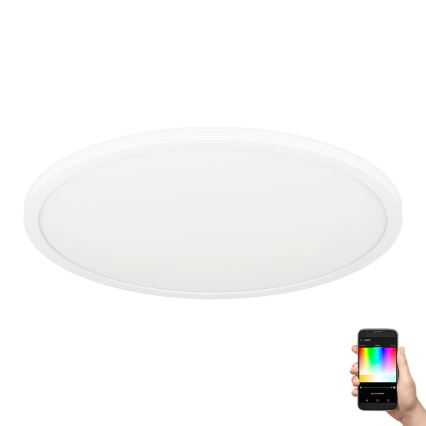 Eglo - LED RGBW Zatemnitvena stropna svetilka LED/16,5W/230V bela ZigBee