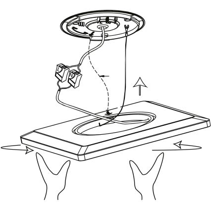 Eglo 900093 - LEDRGBW zatemnjiva stropna svetilka ROVITO-ZLED/14,6W/230V črna
