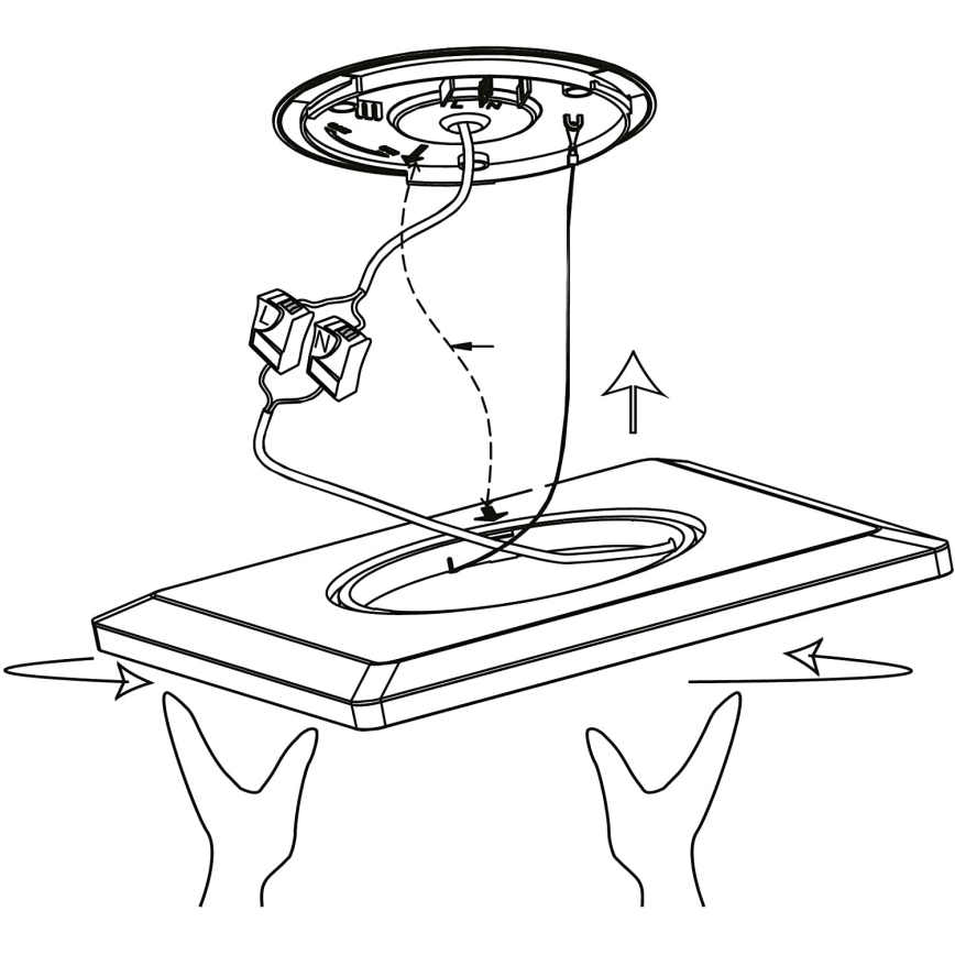 Eglo 900093 - LEDRGBW zatemnjiva stropna svetilka ROVITO-ZLED/14,6W/230V črna