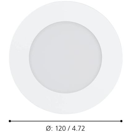 Eglo - LED Zatemnitvena kopalniška svetilka LED/5,4W/230V IP44 ZigBee