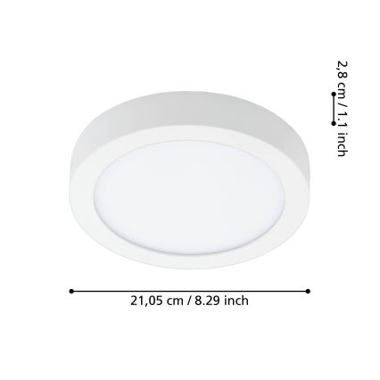 Eglo - LED Zatemnitvena kopalniška stropna svetilka LED/16,5W/230V 2700-6500K IP44 ZigBee