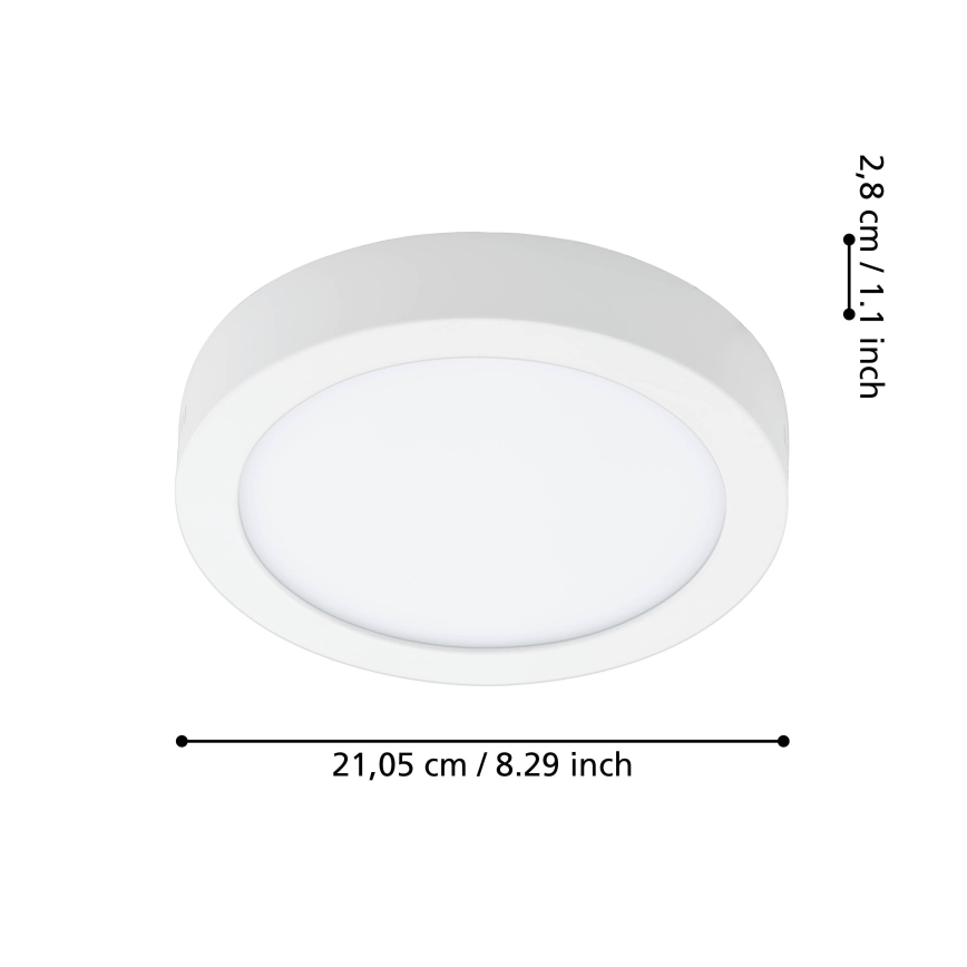 Eglo - LED zatemnljivo kopalniško stropno svetilo LED/16,5W/230V 2700-6500K IP44 ZigBee premer 21 cm