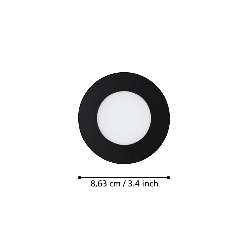 Eglo - Komplet 3x zatemnljivih kopalniških LED svetilk FUEVA-Z LED/2,8W/230V IP44 Ø 8,5 cm