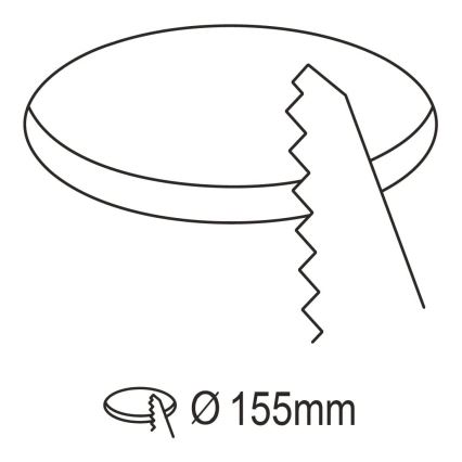 Eglo - LED Zatemnitvena kopalniška vgradna svetilka LED/10,5W/230V 2700-6500K IP44 ZigBee