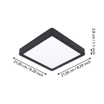 Eglo - LED Zatemnitvena kopalniška stropna svetilka LED/16,5W/230V IP44 ZigBee