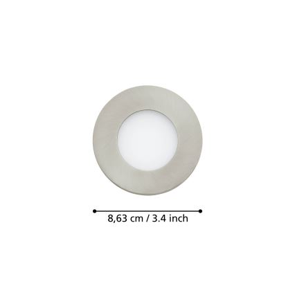 Eglo - ET 3x LED Zatemnitvena kopalniška svetilka FUEVA-Z  LED/2,8W/230V IP44