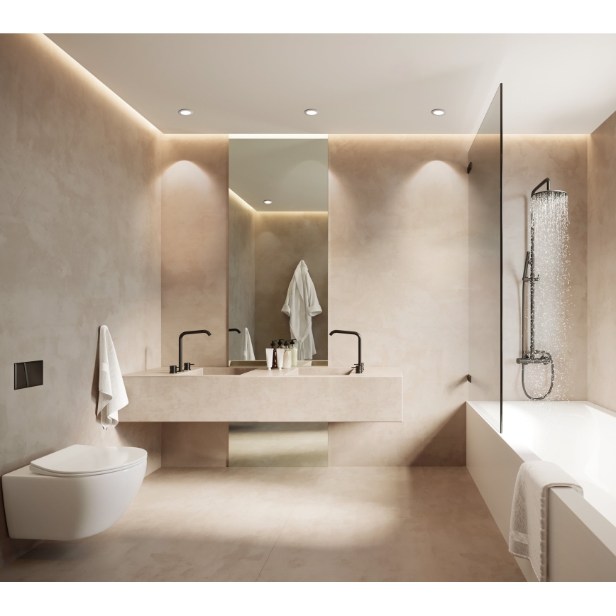 Eglo - zatemnjiva vgradna stropna LED svetilka za kopalnico LED/5,4W/230V IP44 ZigBee, premer 12 cm