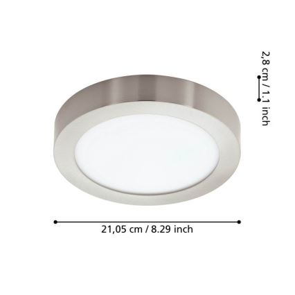 Eglo - LED zatemljiva stropna svetilka za kopalnico LED/16,5W/230V IP44 ZigBee, premer 21 cm
