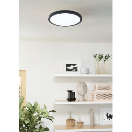 Eglo - LED Zatemnitvena kopalniška svetilka LED/19,5W/230V 2700-6500K IP44 črna