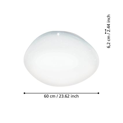 Eglo - LED RGBW Zatemnitvena stropna svetilka LED/33W/230V ZigBee