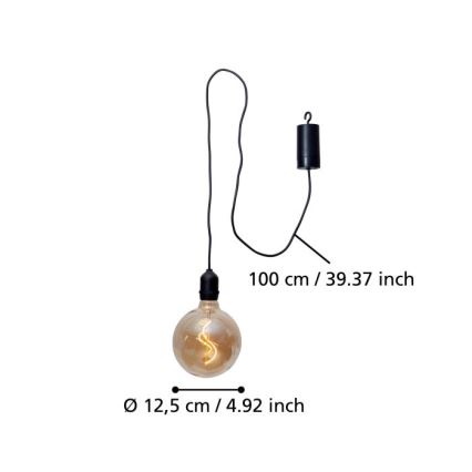 Eglo - LED Zunanja viseča svetilka LED/0,06W/6V 4xAA IP44 bež