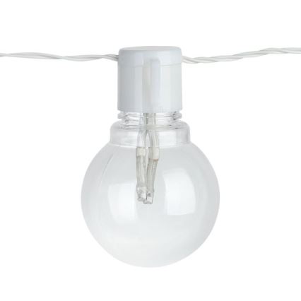 Eglo - LED Zunanja okrasna veriga 16xLED/0,064W/24V IP44 bela