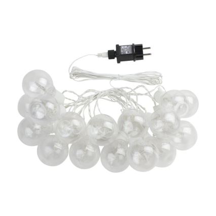 Eglo - LED Zunanja okrasna veriga 16xLED/0,064W/24V IP44 bela