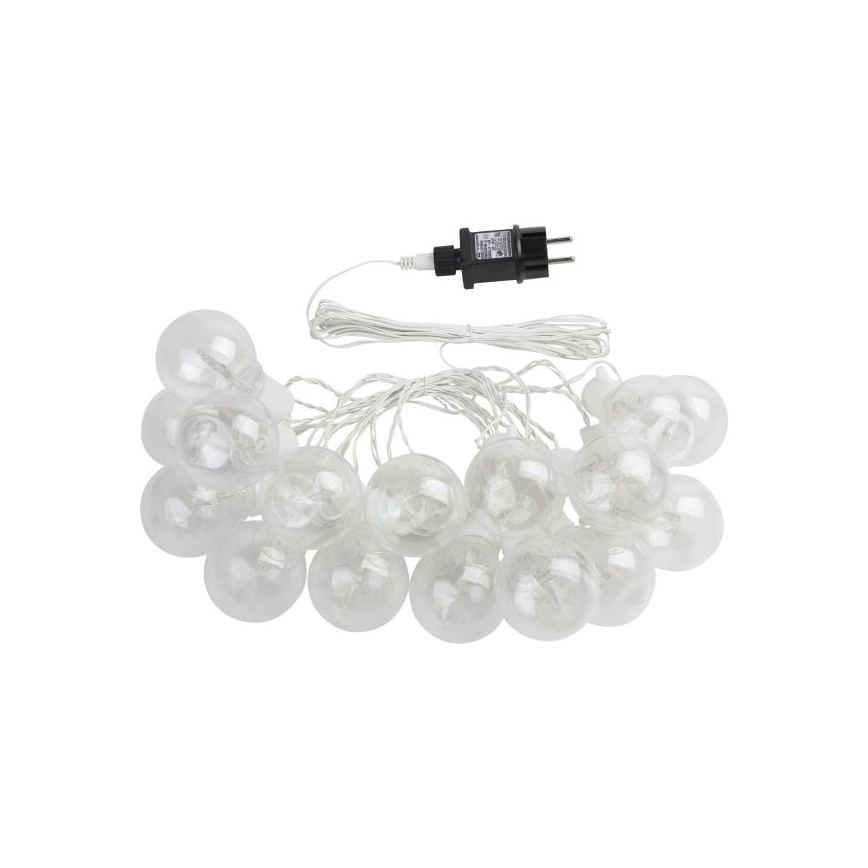 Eglo - LED Zunanja okrasna veriga 16xLED/0,064W/24V IP44 bela
