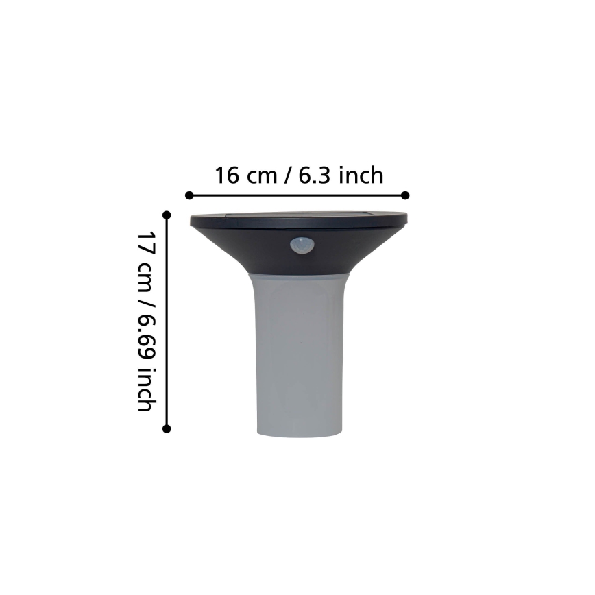 Eglo - LED Zunanja solarna svetilka s senzorjem 6xLED/0,03W/3,7V IP44