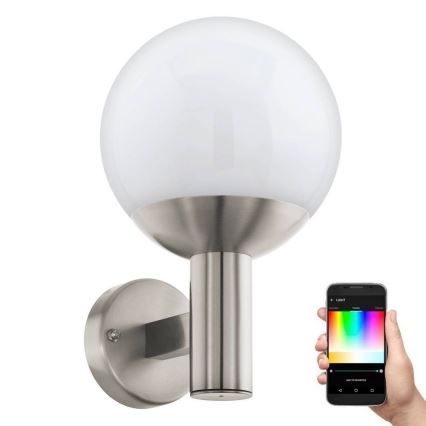 Eglo - LED RGB Zatemnitvena zunanja stenska svetilka E27/9W/230V 2700-6500K IP44