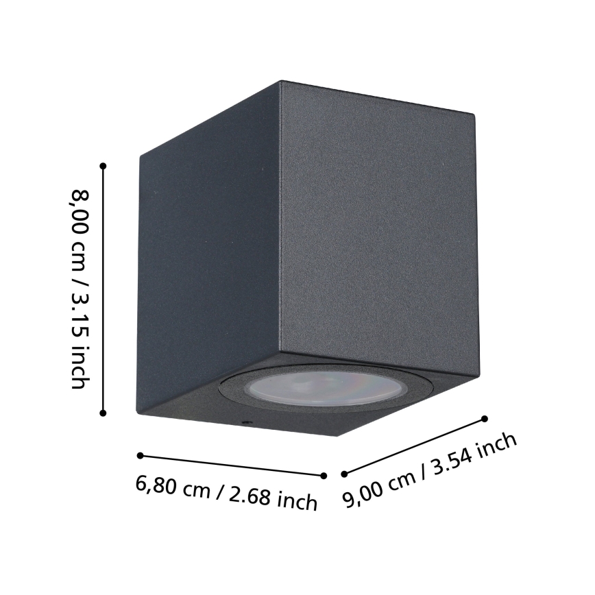 Eglo - LED Zunanja stenska svetilka 1xGU10/4,6W/230V IP44
