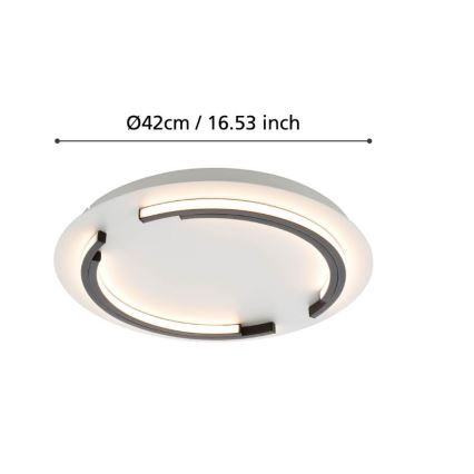 Eglo - LED Zatemnitvena stropna svetilka LED/25W/230V 3000K pr. 42 cm