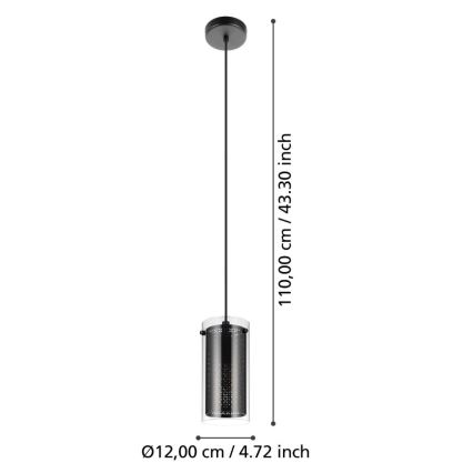 Eglo - Lestenec na vrvici 1xE27/10W/230V