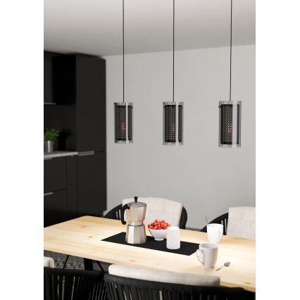 Eglo - Lestenec na vrvici 3xE27/10W/230V