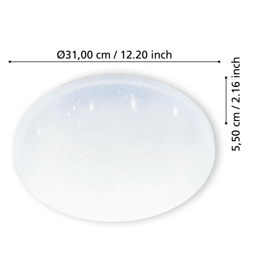 Eglo - LED Kopalniška stropna svetilka LED/18W/230V IP44