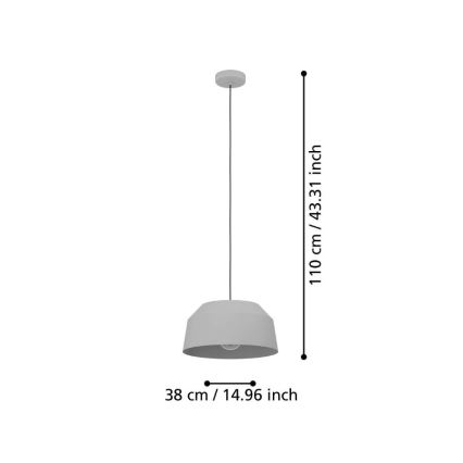 Eglo - Lestenec na vrvici 1xE27/40W/230V pr. 38 cm