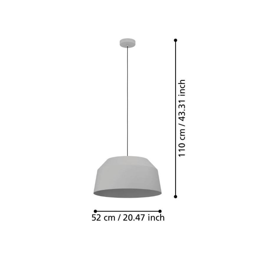 Eglo - Lestenec na vrvici 1xE27/40W/230V pr. 52 cm