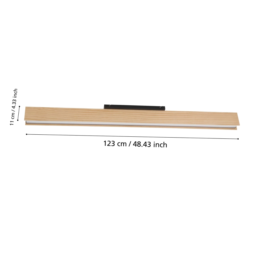 Eglo - LED RGBW Zatemnitvena stropna svetilka LED/35W/230V 2700-6500K