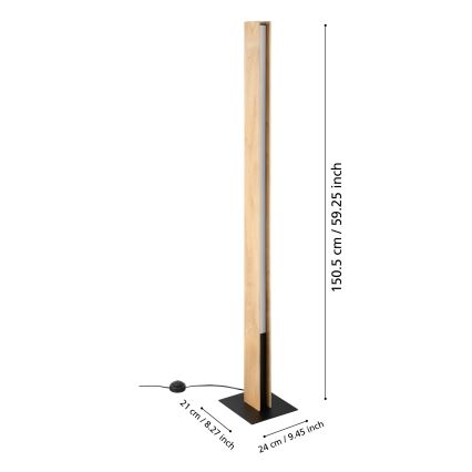 Eglo - LED RGBW Zatemnitvena stoječa svetilka LED/35W/230V 2700-6500K