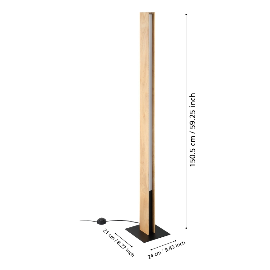 Eglo - LED RGBW Zatemnitvena stoječa svetilka LED/35W/230V 2700-6500K