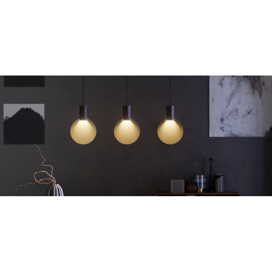 Eglo - LED Lestenec na vrvici 3xGU10/4,5W/230V 3000K