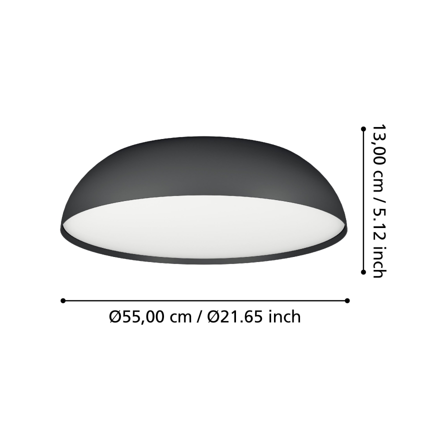 Eglo - LED RGBW Zatemnitvena stropna svetilka 3xLED/11W/230V 2700-6500K pr. 55 cm