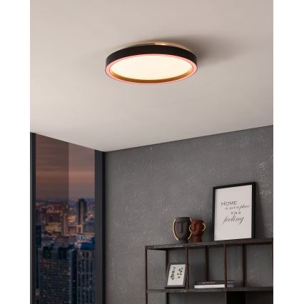 Eglo - LED RGBW Zatemnitvena stropna svetilka LED/17,8W/230V 2700-6500K