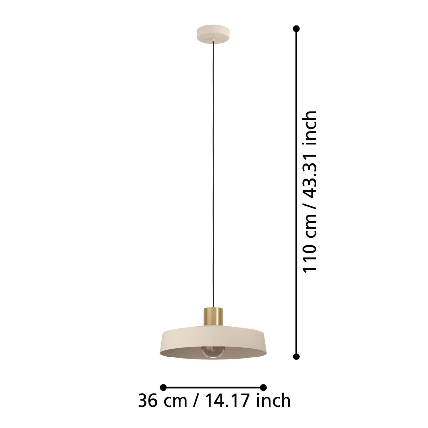 Eglo - Lestenec na vrvici 1xE27/40W/230V