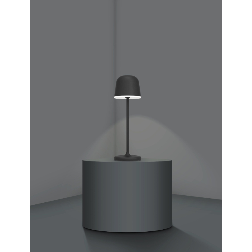 Eglo - LED Zatemnitven zunanji rechargeable svetilka LED/2,2W/5V 1800 mAh črna IP54