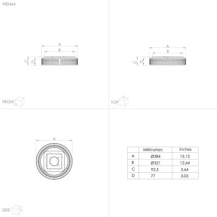 Eglo - LED Stropna svetilka LED/24W/230V