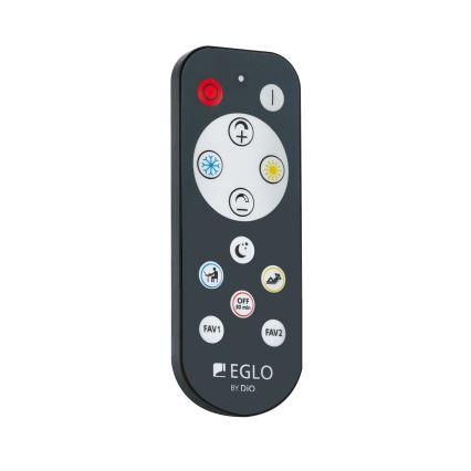 Eglo - LED Zatemnitvena stenska svetilka LED/15,5W/230V + Daljinski upravljalnik