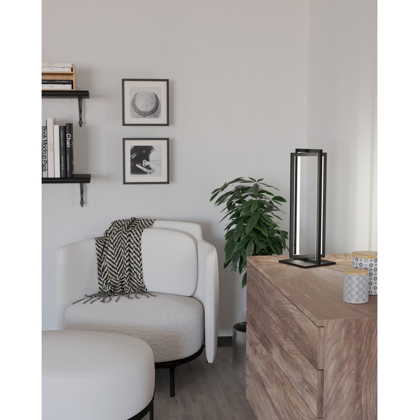 Eglo - LED Zatemnitvena namizna svetilka LED/15,5W/230V + Daljinski upravljalnik