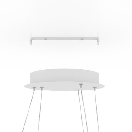 Eglo - LED Zatemnitveni lestenec na vrvici LED/43,2W/230V bela
