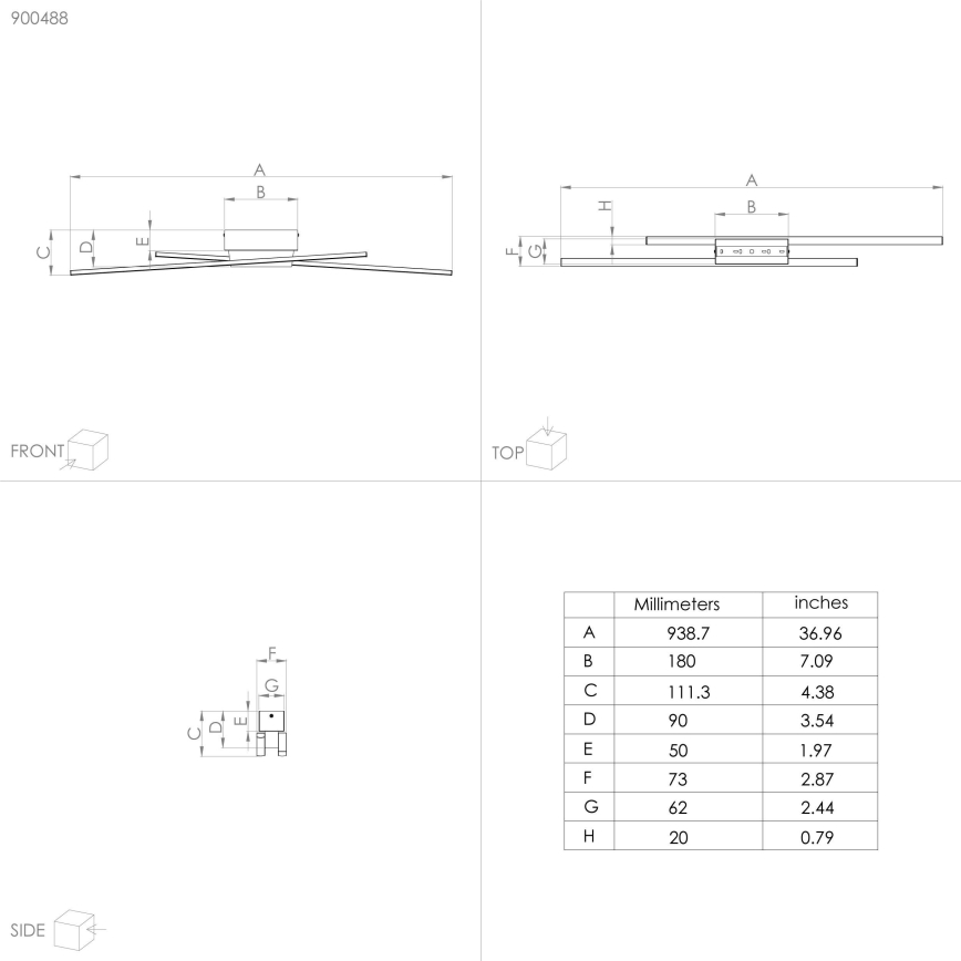 Eglo - LED Zatemnitvena stropna svetilka 2xLED/13W/230V
