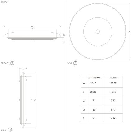 Eglo - LED Stropna svetilka LED/30,8W/230V