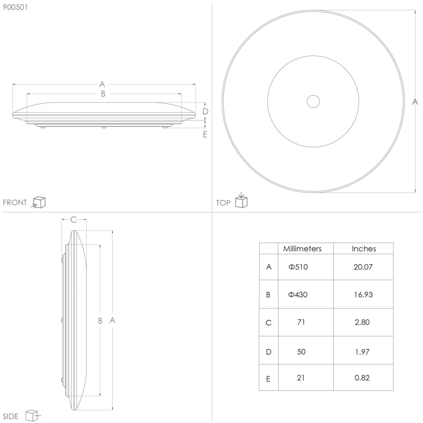 Eglo - LED Stropna svetilka LED/30,8W/230V