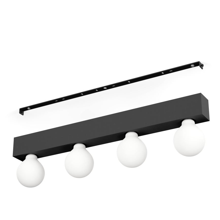Eglo - Stenska svetilka 4xE27/40W/230V črna