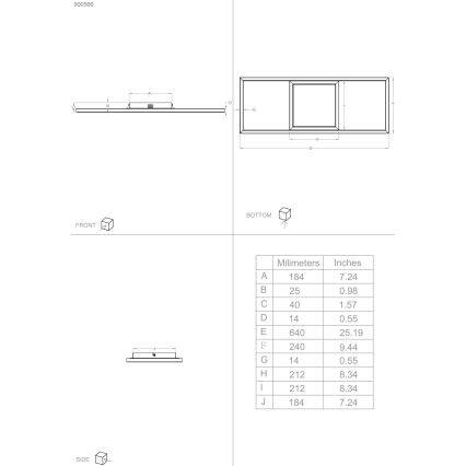 Eglo - LED RGBW Zatemnitvena stropna svetilka LED/21W/230V