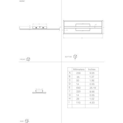 Eglo - LED RGBW Zatemnitvena stropna svetilka LED/21W/230V 3000-6500K