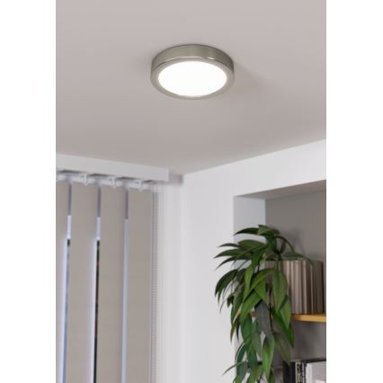 Eglo - LED Zatemnitvena stropna svetilka LED/11W/230V mat krom