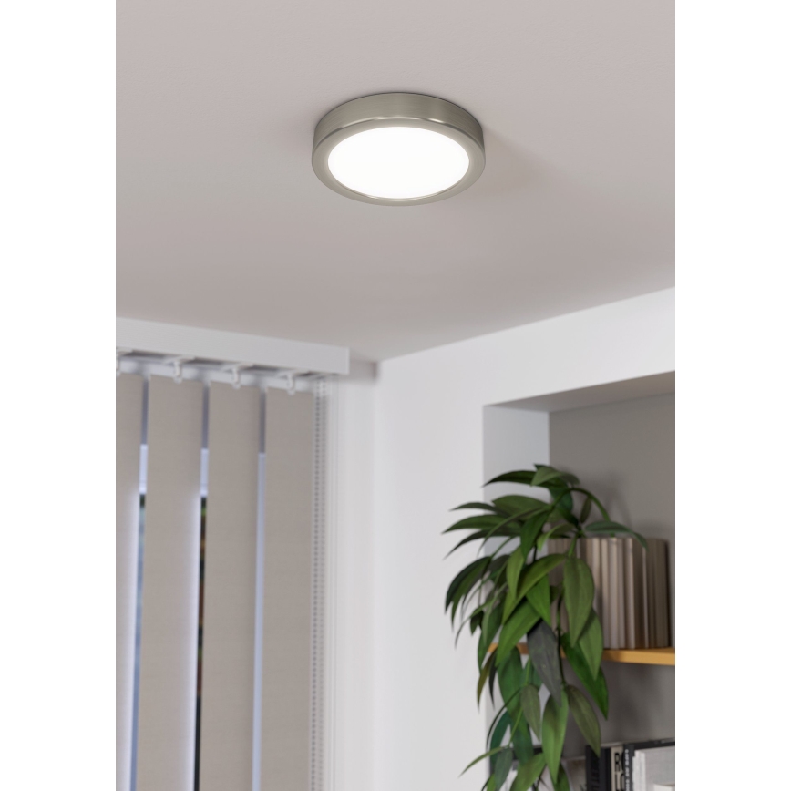 Eglo - LED Zatemnitvena stropna svetilka LED/11W/230V mat krom