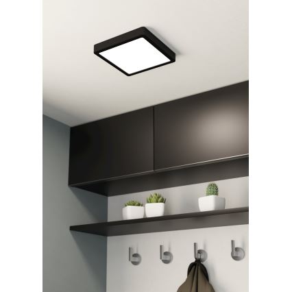 Eglo - LED Zatemnitvena stropna svetilka LED/17W/230V črna