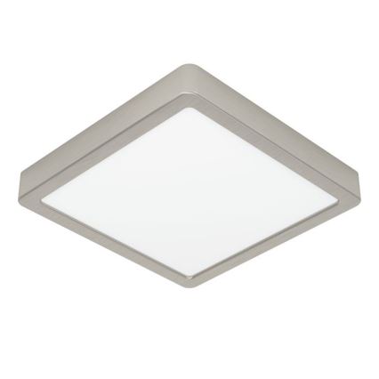 Eglo - Zatemnljiva LED stropna svetilka LED/17W/230V matni krom 21x21 cm